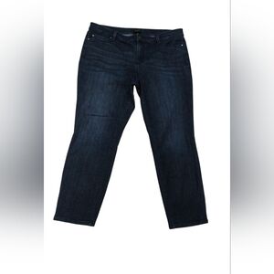 Ann Taylor Dark Blue Curvy Denim Jeans SZ 14